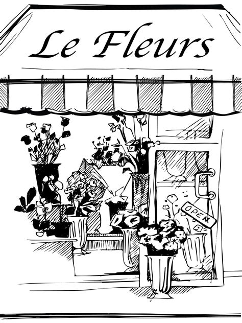 Flower Shop Drawing At Explore Collection Of Flower Shop Drawing