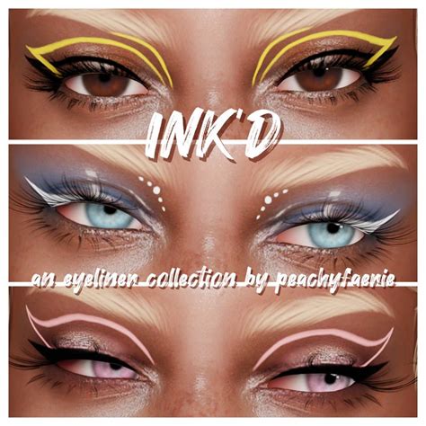 Ink D An Eyeliner Collection By Peachyfaerie Peachyfaerie Sims