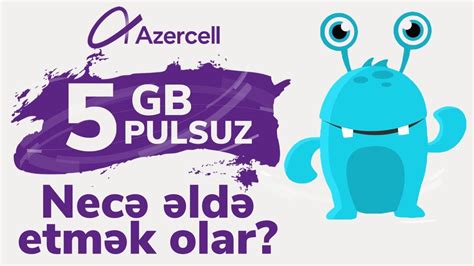 Azercell 5gb Pulsuz Internet OZUNET YouTube