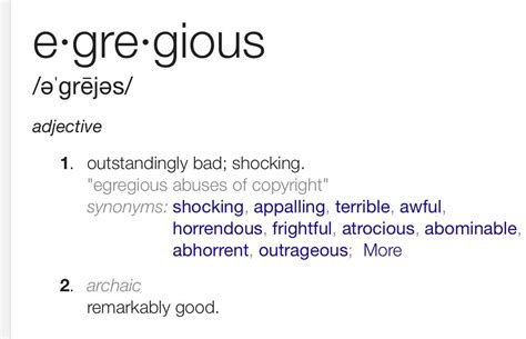 Egregious Definition