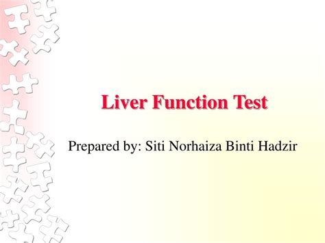 Liver Function Test Ppt