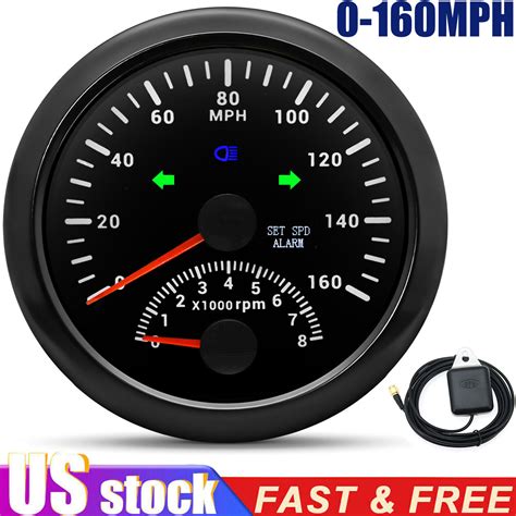 Mm Waterproof Gps Speedometer Gauge Mph For Motorcycles Boat Car