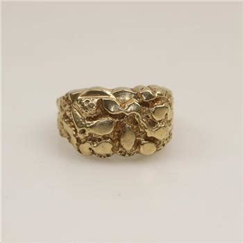 Kt Gold Nugget Ring Property Room