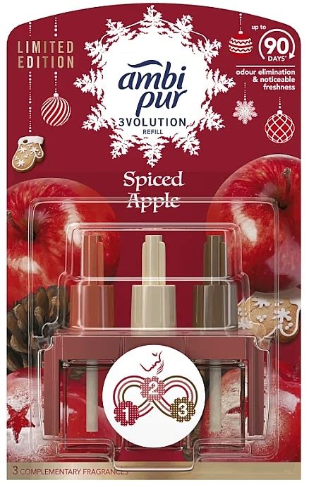 Ambi Pur Spiced Apple Electric Air Freshener Electric Diffuser Refill