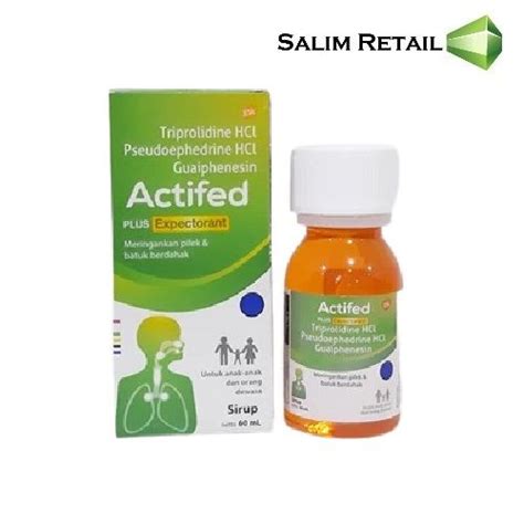 Actifed Hijau Plus Expectorant Sirup 60 Ml Lazada Indonesia