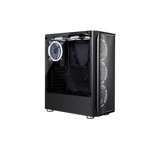 Gabinete Gamer Rise Mode Z Lateral Em Vidro Fum Preto Rm Z