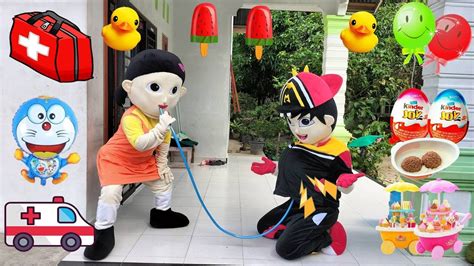 Drama Badut Lucu Boboiboy Sakit Perut Buncit Masuk Angin Di Tiup Squid