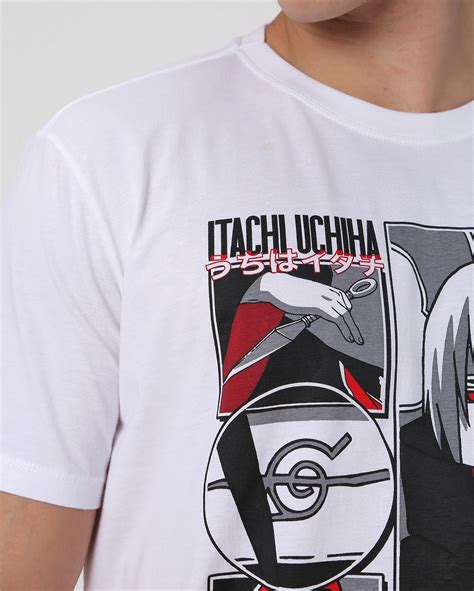 Riachuelo Camiseta Masculina Itachi Branca Naruto