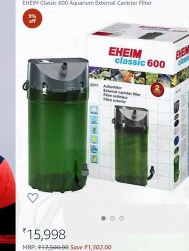 Eheim Classic 600 External Canister Filter 2217 At Rs 14750