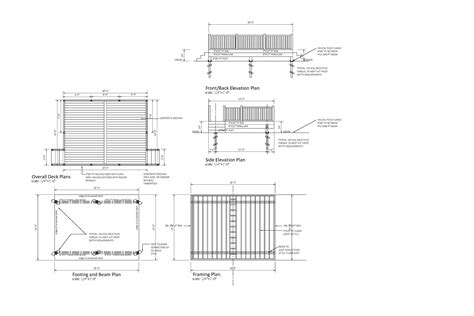 DECK PLANS 18'X14' Deck Design Plans D-FS-18X14 - Etsy