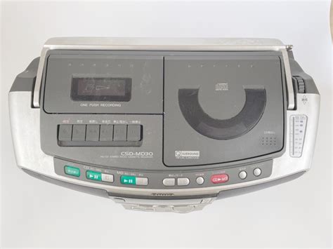 Yahoo オークション Aiwa CD MDラジカセ CSD MD30 ジャンク