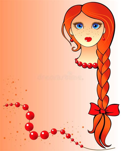 Red Hair Girl Freckles Cartoon Stock Illustrations 299 Red Hair Girl