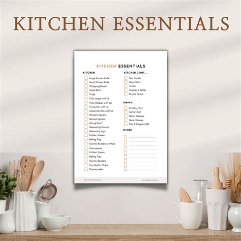 Kitchen Essentials Checklist | MOVING OUT?