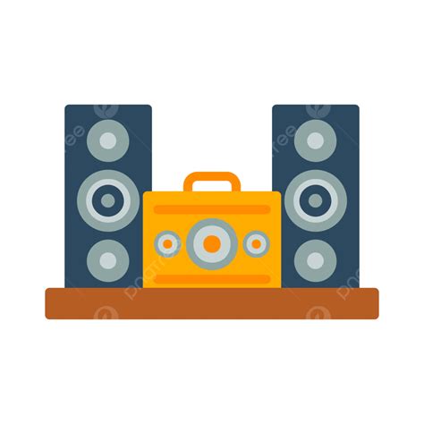 Speaker Flat Icon Vector Speaker Amplify Loud Png And Vector With