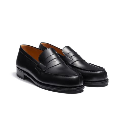 Mocassin 180 Homme En Cuir Lisse Noir J M Weston