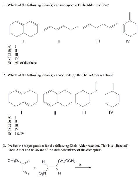 [solved] 9 Predict The Major Product For The Following Diels Alder Course Hero