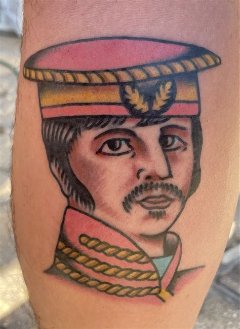 Ringo Starr From Sgt Peppers My First Tattoo Done By Oliver Bach At