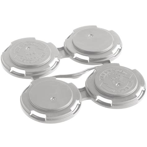 Paktech Silver Plastic 4 Pack Can Carrier 788case