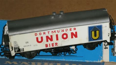 MÄRKLIN 4634 GÜTERWAGEN Bierwagen DORTMUNDER UNION BIER in OVP EUR 12