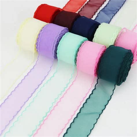 Wave Silk Organza Ribbon Material Do Arco Para Enfeite De Cabelo Decora