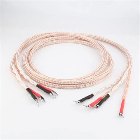 Audiophile Hifi Speaker Cable Tc N Occ Copper Strands With Banana