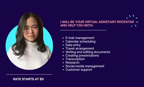 Be Your Virtual Assistant Rockstar By Sweetpotato22 Fiverr