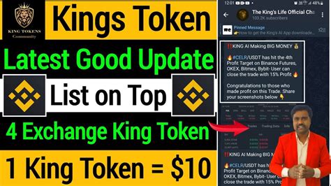 King Token Big New Update Listing On Top 4 Exchange Coming Soon