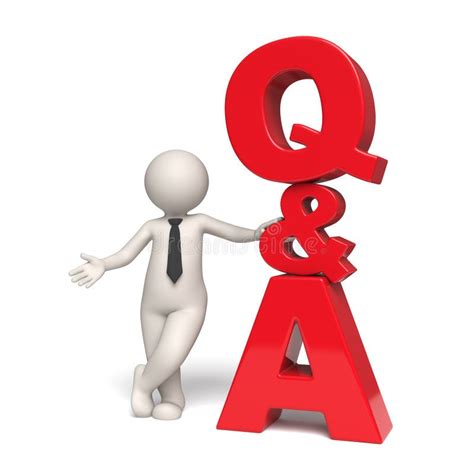 Icon Questions Answers Man Stock Illustrations Icon Questions