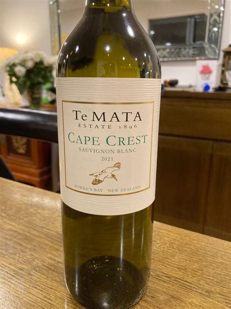 2021 Te Mata Estate Sauvignon Blanc Cape Crest New Zealand North