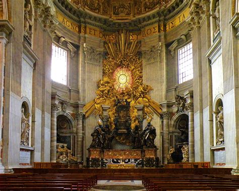 Gian Lorenzo Bernini Et Al The Apse Of St Peters Basilica By Gian