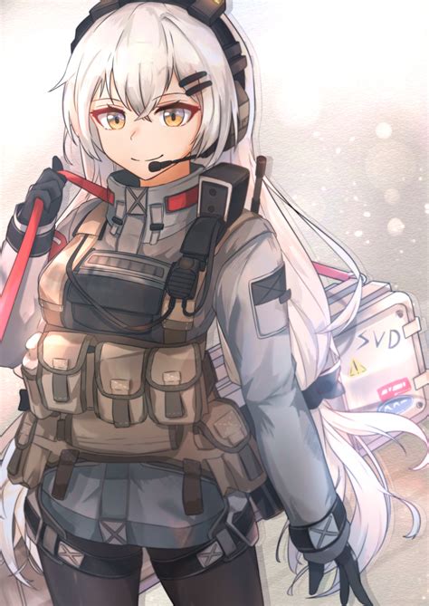 Safebooru 1girl Absurdres Bangs Black Gloves Black Legwear Body Armor Character Name Closed