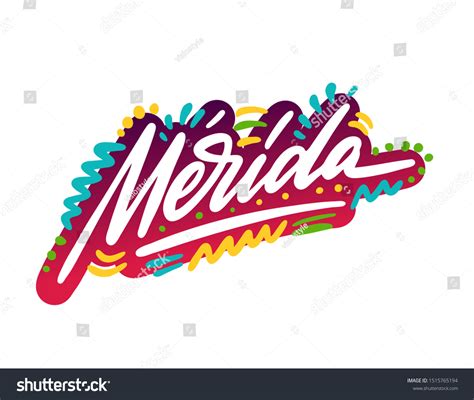 merida modern style logo banner tshirt stock vector royalty
