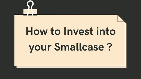 How To Invest Into Your Weekendinvesting Smallcase YouTube