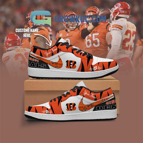 Cincinnati Bengals Nfl Personalized Air Jordan 1 Shoes Growkoc