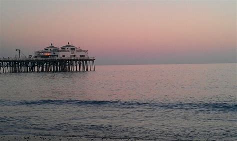 The pier in the sunset