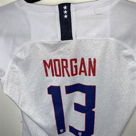 Nike 2019 USA Alex Morgan Home Soccer Jersey Size... - Depop