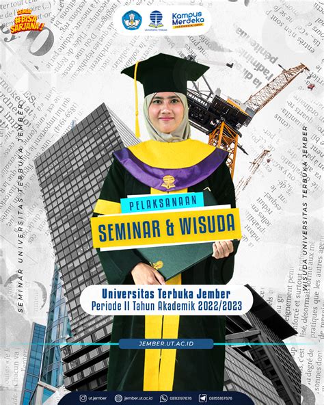 Pelaksanaan Wisuda UT Jember Tahun Akademik 2022/2023 Periode II