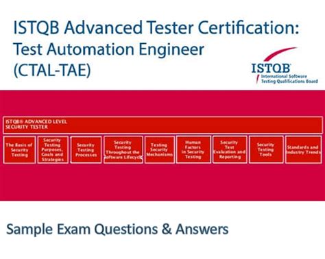 ISTQB Test Automation Engineer Sample Exam Answers