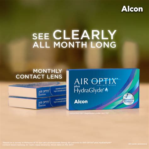 Air Optix Plus Hydraglyde (Buy 3 Boxes Free 1 Box + 2 Pcs) - V Studio Optometry