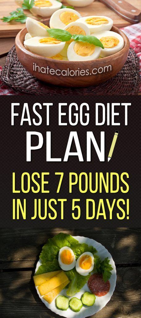 Fast Egg Diet Plan Lose 7 Pounds In Just 5 Days Egg Diet Plan Egg