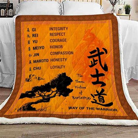 Samurai Blanket The Seven Virtues Of Bushido Vs Mrdad Store