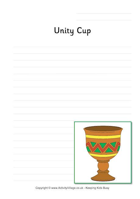 Unity Cup Writing Page