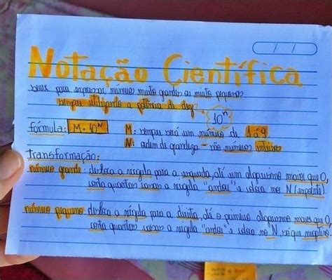 Mapas Mentais sobre Notação Científica - Mapa 10