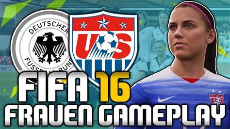 Fifa 16 Frauen Gameplay 1 Deutschland Vs Usa Fifa 16 Women