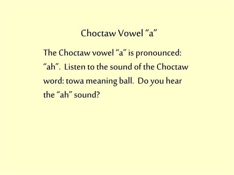 PPT - CHOCTAW LANGUAGE PowerPoint Presentation, free download - ID:2459920