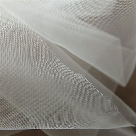 Super Fine White Soft Illusion Tulle Fabric Cm Wide Very Delicate