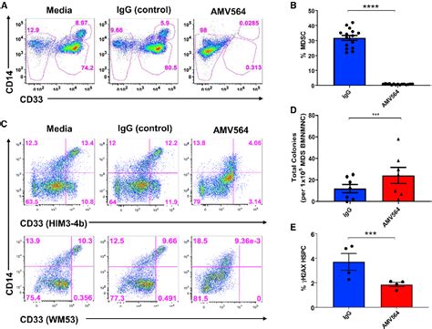 Figure From Immunodepletion Of Mdsc By Amv A Novel Bivalent