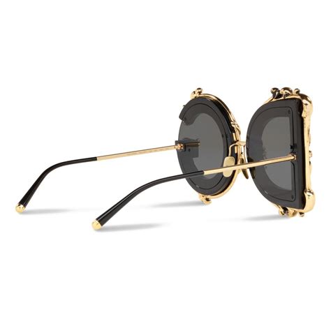 Dolce & Gabbana - Devotion Sunglasses - Black & Gold - Dolce & Gabbana Eyewear - Avvenice