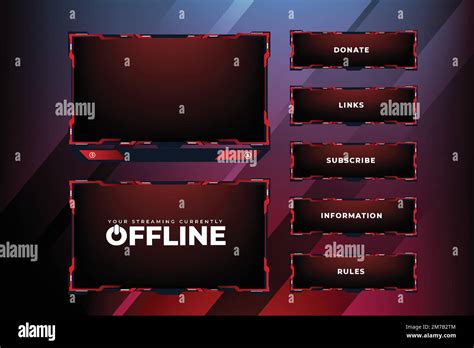 Broadcast Gaming Screen Interface Live Streaming Overlay And Screen