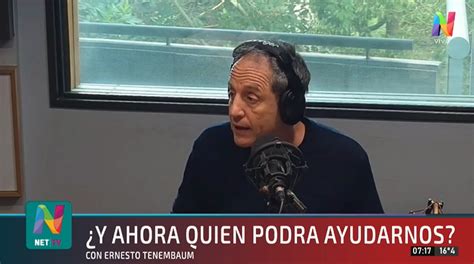 Ernesto Tenembaum Analizó La Crisis En El Sistema De Salud